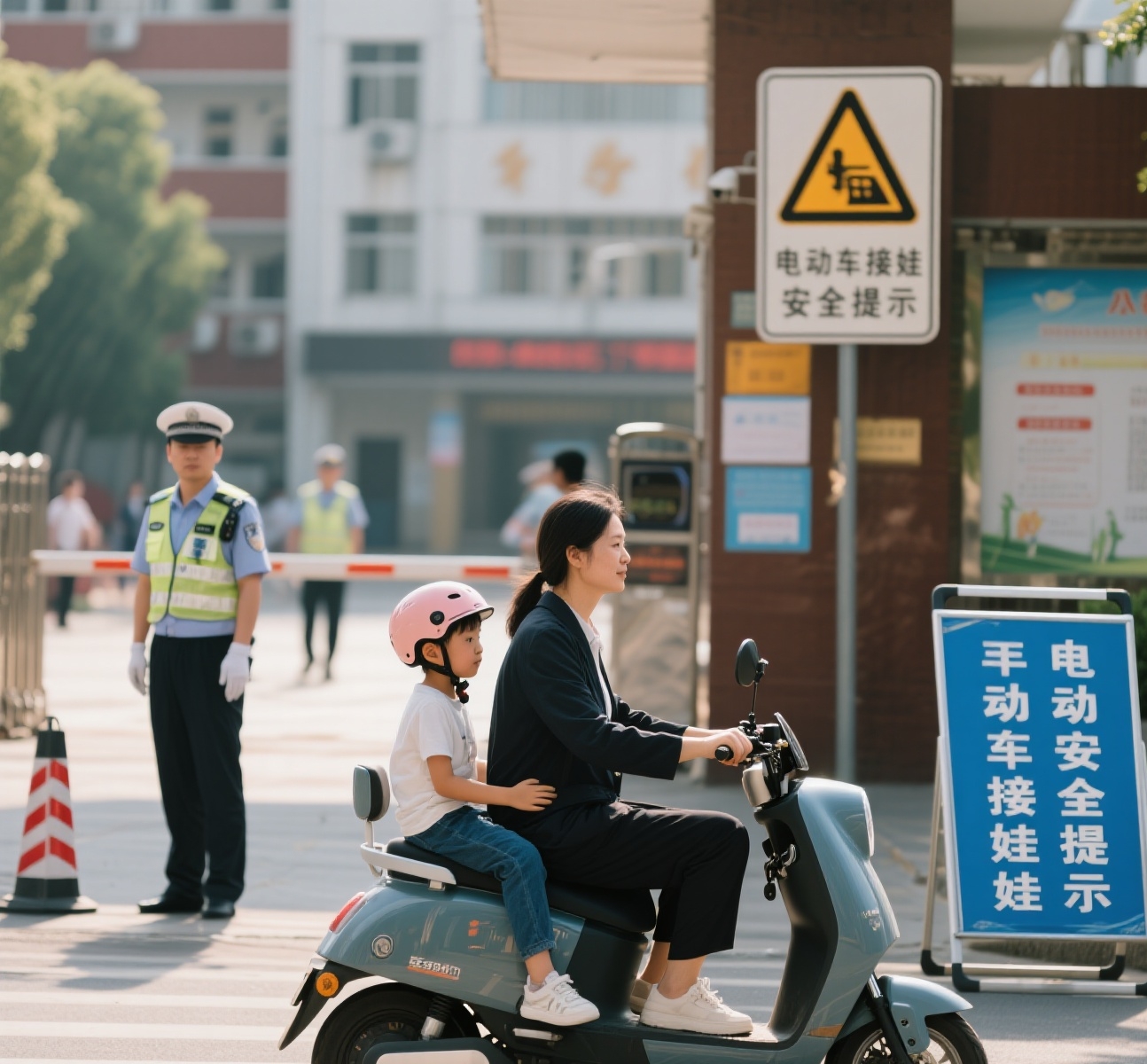 禁行_電動(dòng)車(chē)接娃交警嚴查升級_3類(lèi)車(chē)禁行接娃