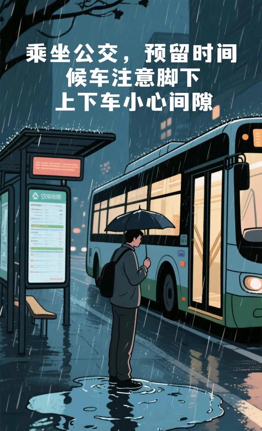 強降雨出行安全提示_出行提示_雨天步行注意事項