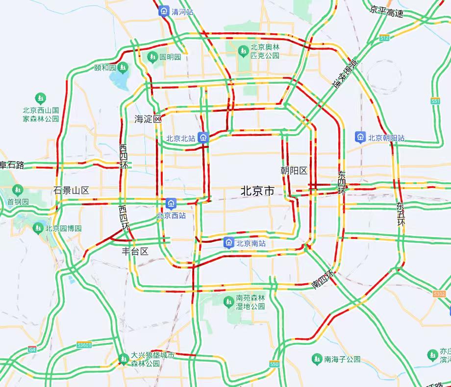 8月8日降雨影響交通_北京市暴雨藍色預警_出行提示