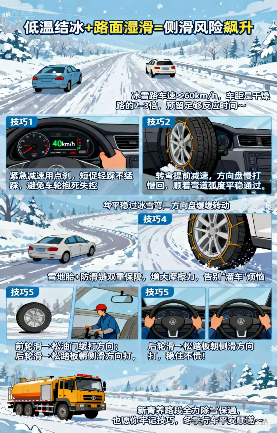 雪天行車(chē)安全注意事項_開(kāi)車(chē)前繞車(chē)一周_出行提示