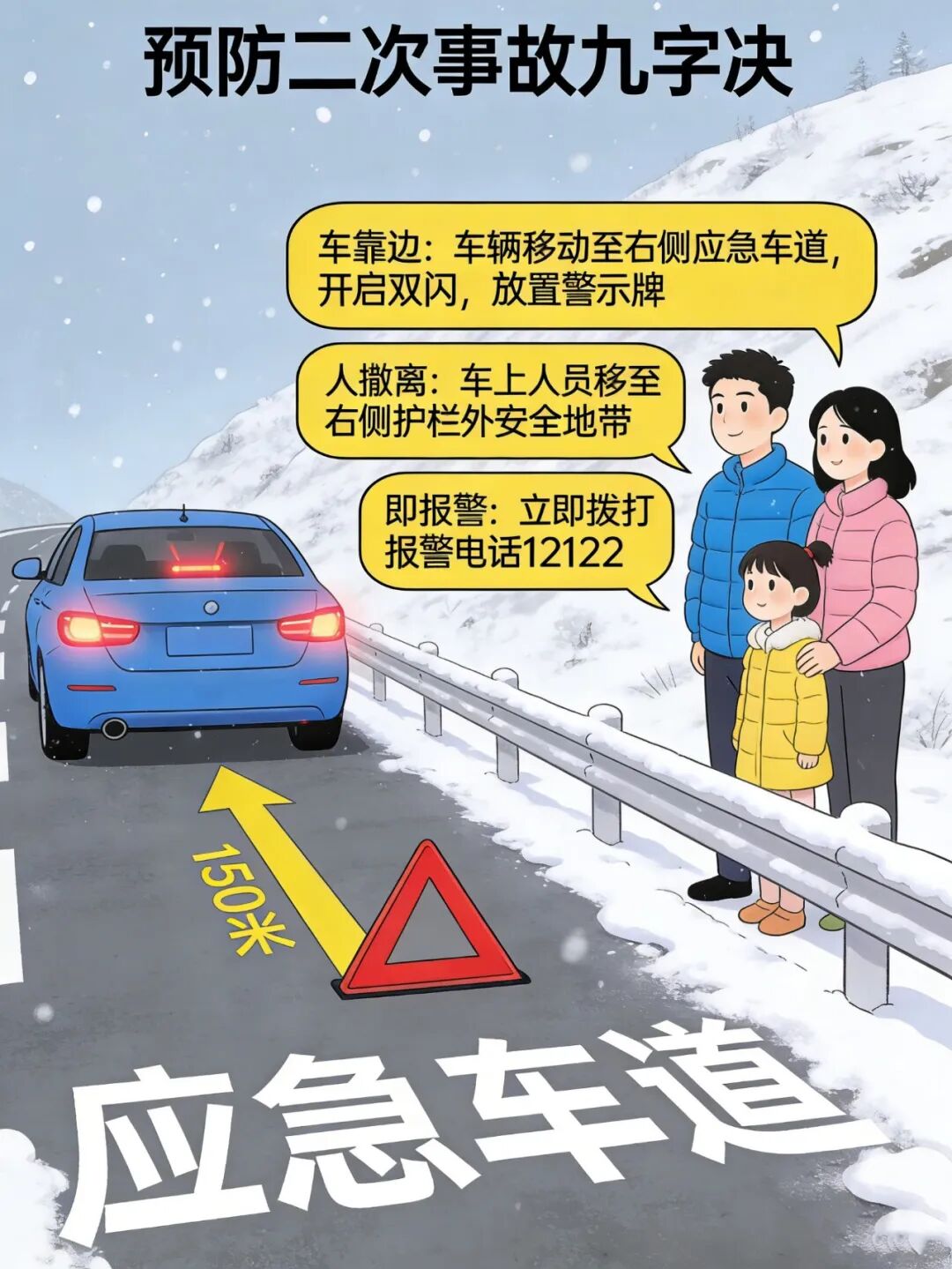 出行提示_雨雪天高速公路行駛注意事項_雪后高速公路行車(chē)安全