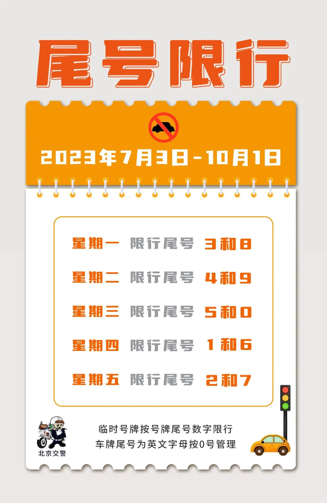 2023年高峰時(shí)段限行措施_限行_北京車(chē)牌尾號限行時(shí)間