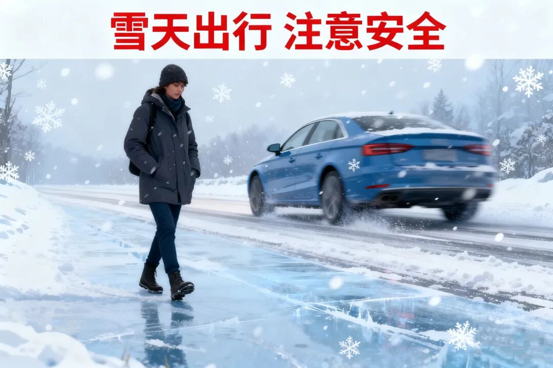 滬嘉鄉交通安全提示_出行提示_道路冰雪黃色預警